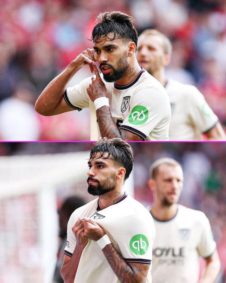 回应转会传闻？帕奎塔进球后，亲吻了西汉姆联的队徽